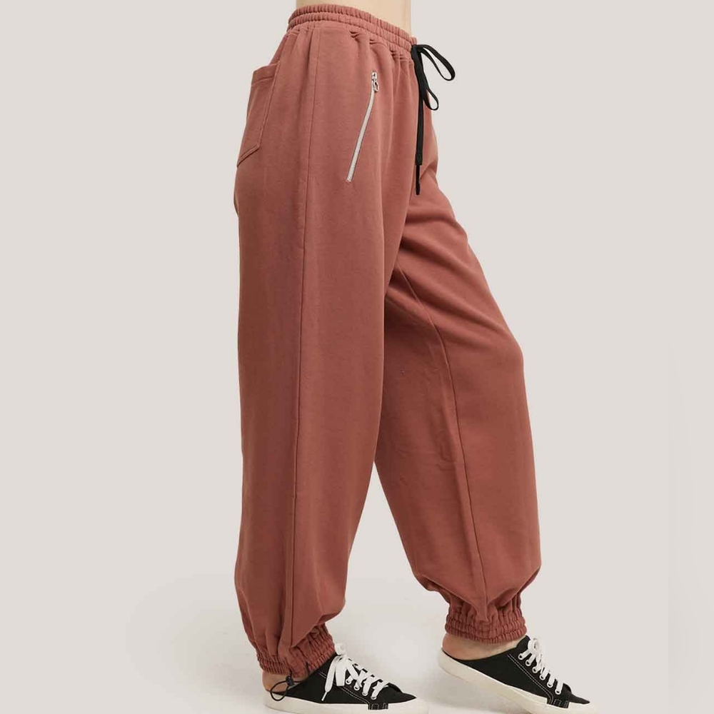 NWT Zip Pocket Cotton Sweatpants (Grey) - Gentle Herd - Picture 3 of 14